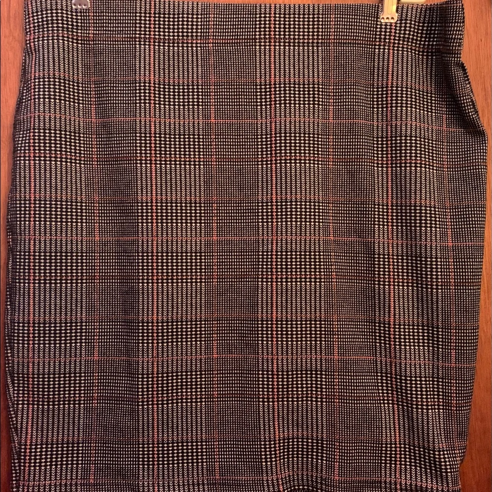 Forever 21+ Brown Plaid Pencil Skirt Size 3X